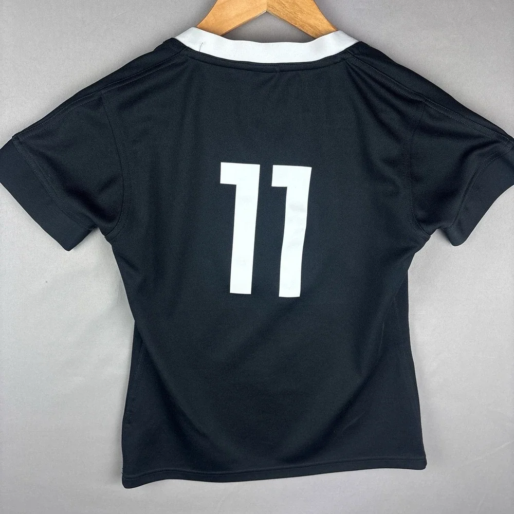 Adidas New Zealand All Blacks #11 Womens Small Jersey AIG Black - Picture 2 of 7